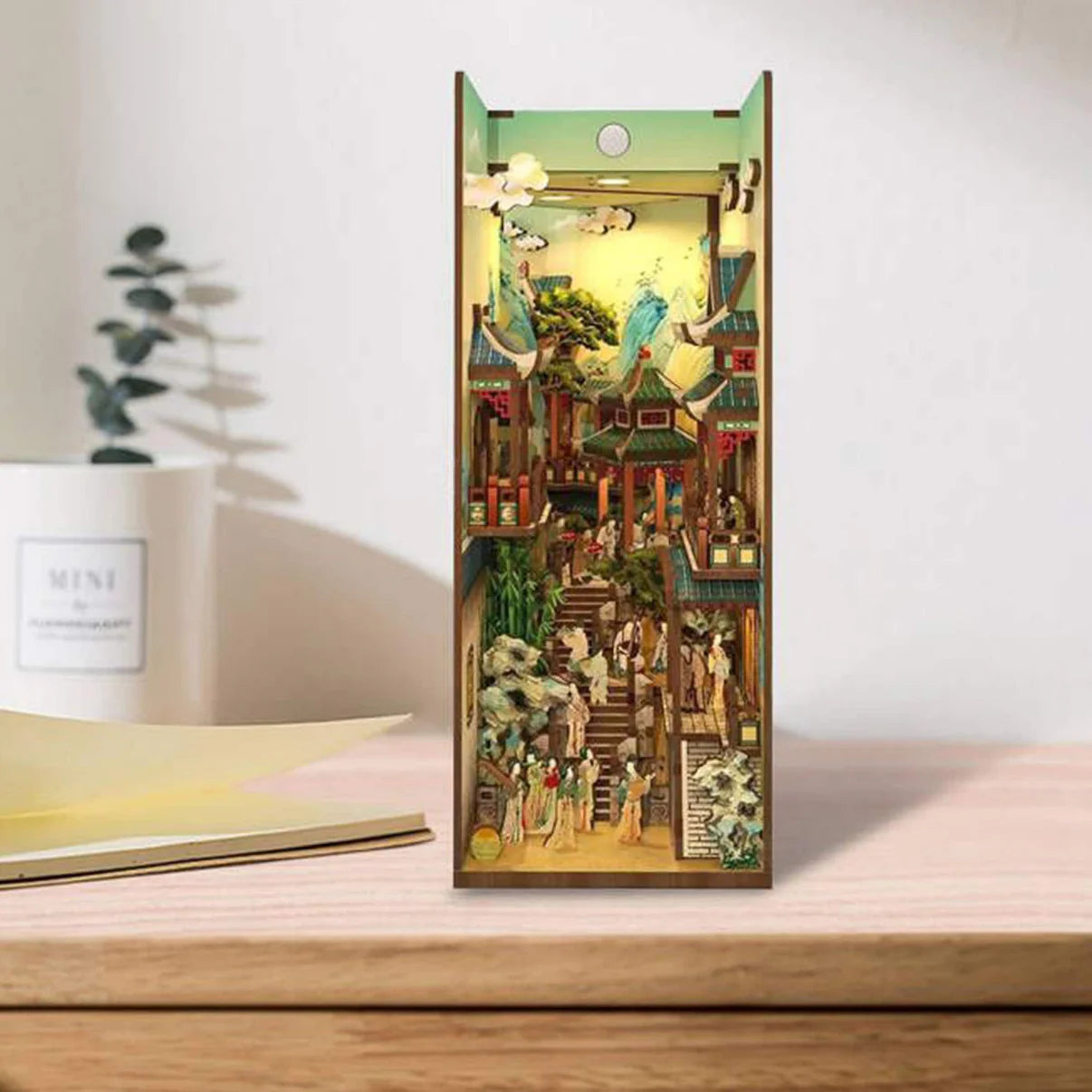 Song Dynasty charm DIY Book Nook Kit Bookshelf Decorations